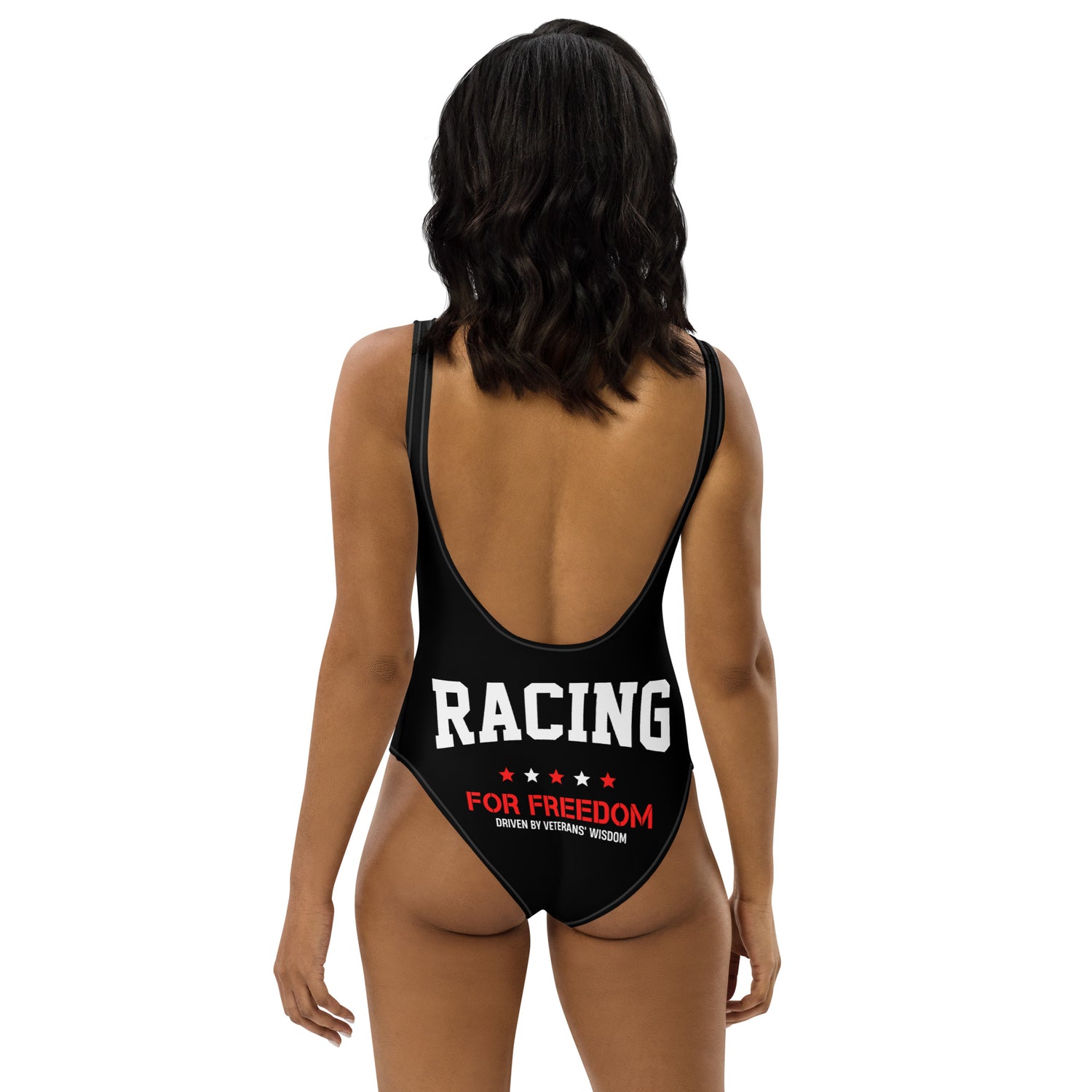 Honoring Heroes: Limited Edition US Veterans Logo One-Piece Swimsuit